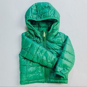 6-12 month Primary lightweight green puffer jacket